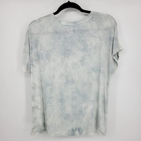American Eagle Blue Tie Dye Knotted Cut Out Tee Size S - Picture 5 of 12